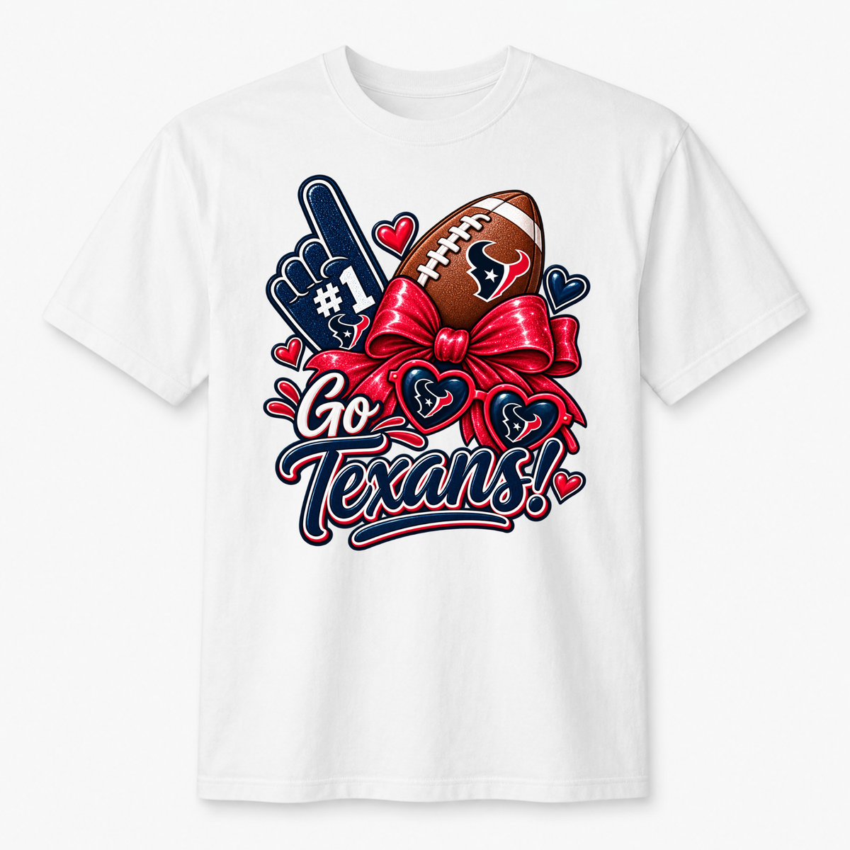 Go Texans graphic t-shirt