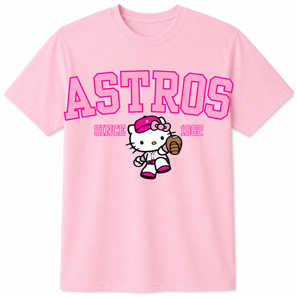 Pink Astros 1962 graphic t-shirt