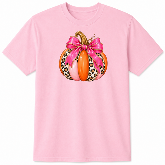 Bow Pumpkin graphic t-shirt