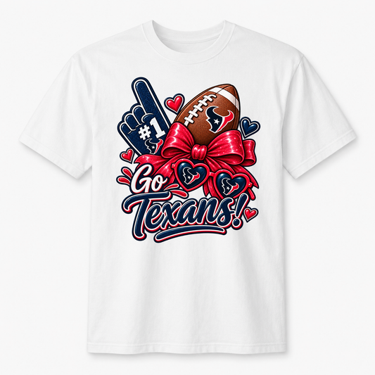 Go Texans graphic t-shirt