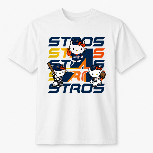 HK Astros Blue graphic t-shirt