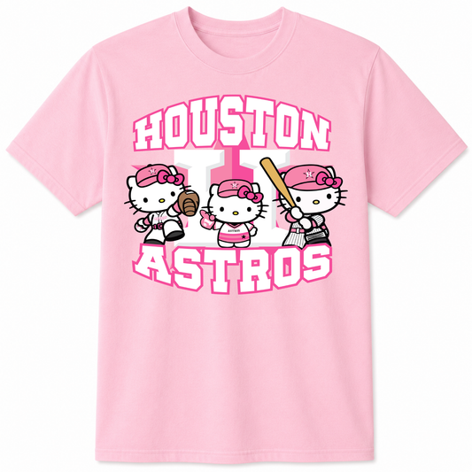 Pink HK Trio graphic t-shirt