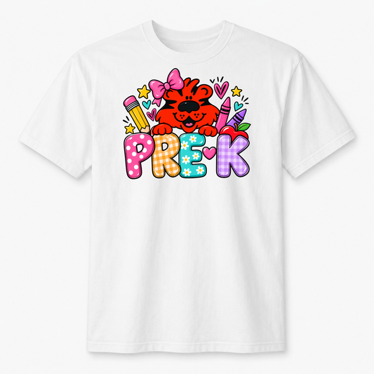 Pre-K Red graphic t-shirt