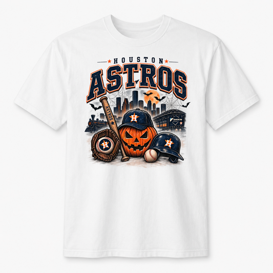 Pumpkin Astros graphic t-shirt