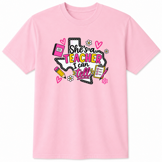Teacher I Can Tell graphic t-shirt