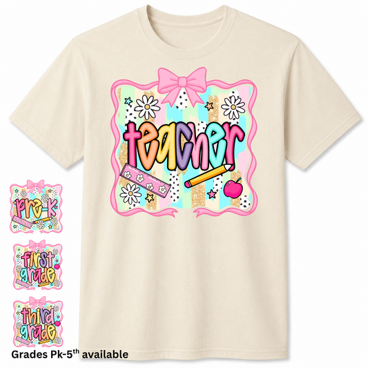 Teacher Options graphic t-shirt